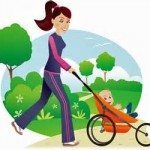 Stroller exercise baby